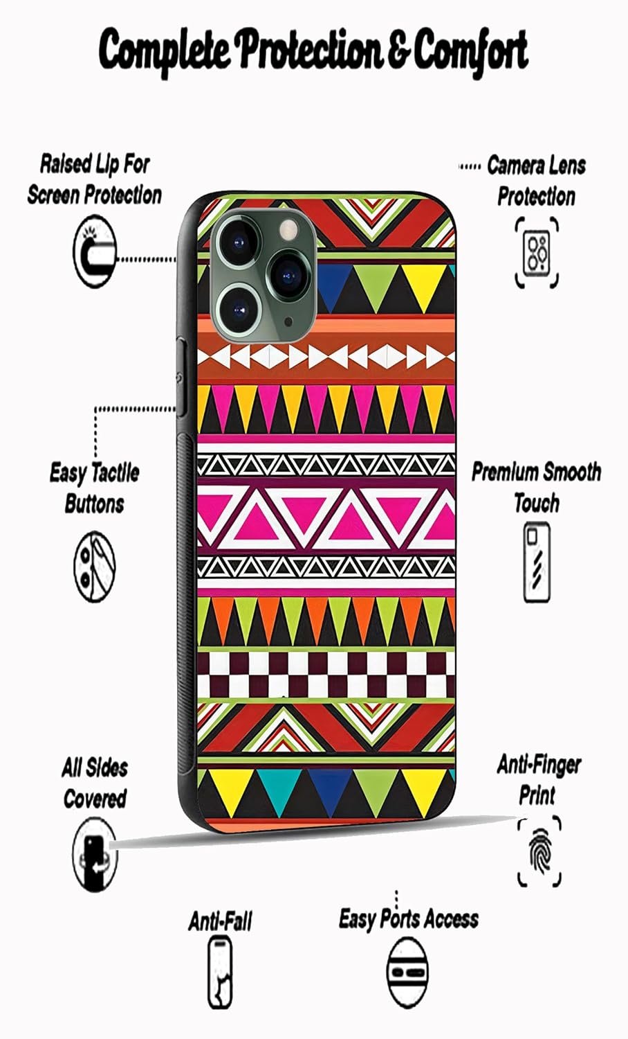 Metal TPU Printed Back Cover for OnePlus Nord CE4 5G (Be Happy) 360 Degree Protection | Camera Protection -29032025(BA) - Image 2