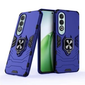 amazon basics Kickstand Mobile Cover (360° Rotating Ring Holder) for OnePlus Nord CE4 5G (Deep Blue)