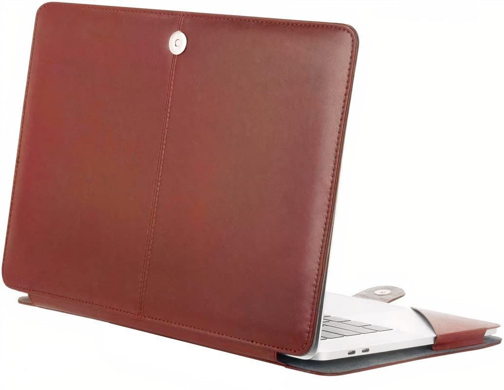 Flausen Laptop Case Cover PU Leather for ASUS Vivobook S 15, 15.6-inch, K3502ZA-KJ522WS (BrownX19) - Image 2