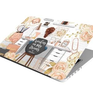 Full Laptop Skin Bubble-Free HD Quality Sticker for Laptops Upto 15.6" Compatible with Apple/Dell/HP/Lenovo/Acer/Asus/Sony (Dustproof|Waterproof|Scratchproof|Reusable)-Dreams FL SPE3