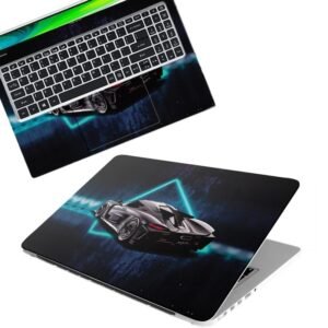 Racing car Full Body Vinyl Laptop Skin/Sticker/Cover Upto 15.6 Inches Laptops Laminated-Removable-HD Quality Compatible for Hp-Dell-Sony-Lenovo-Asus etc.(15x10 Inches)