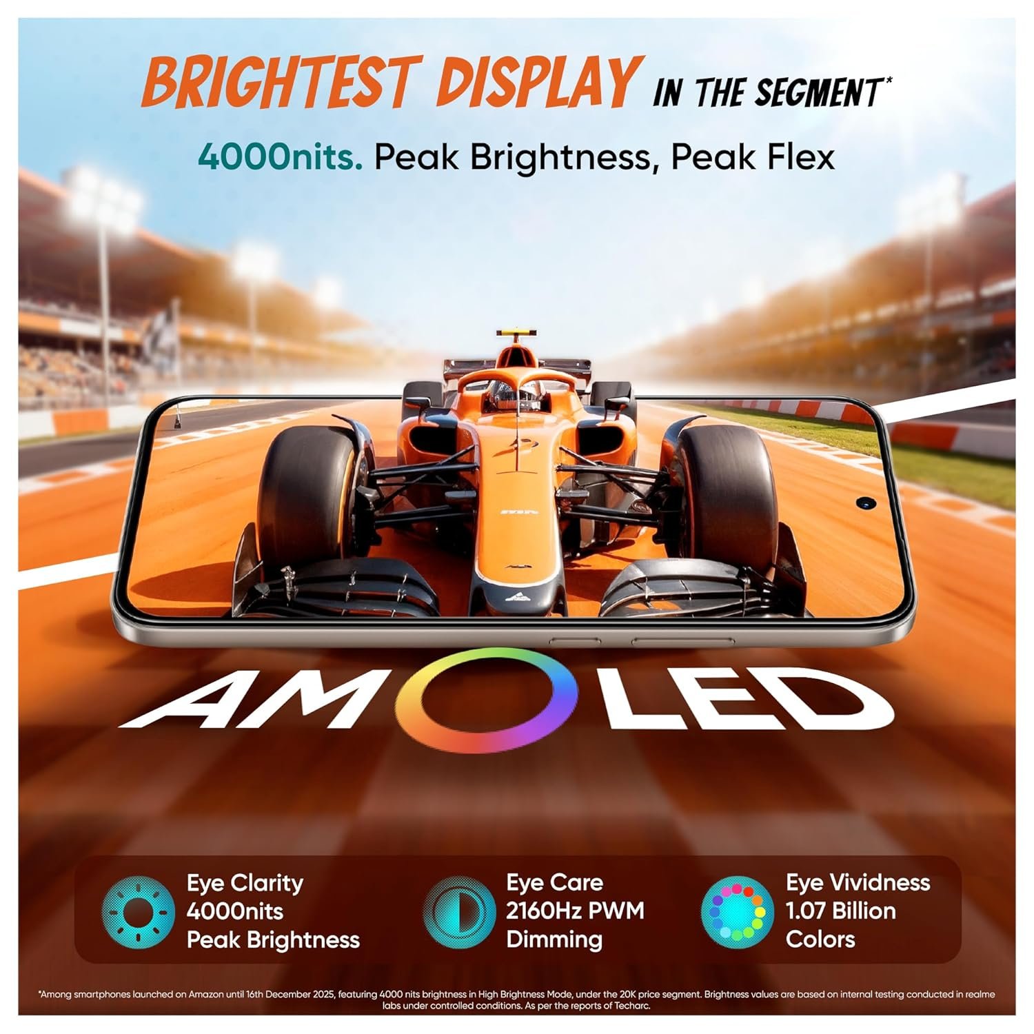 realme NARZO 90 5G (Carbon Black,6GB+128GB) | 7000mAh Biggest Battery | 60W Fastest Charging | 50MP Front & Rear AI Cameras | 4000nits Brightest Display | AI Assist | IP69 Dust & Water Resistance - Image 5