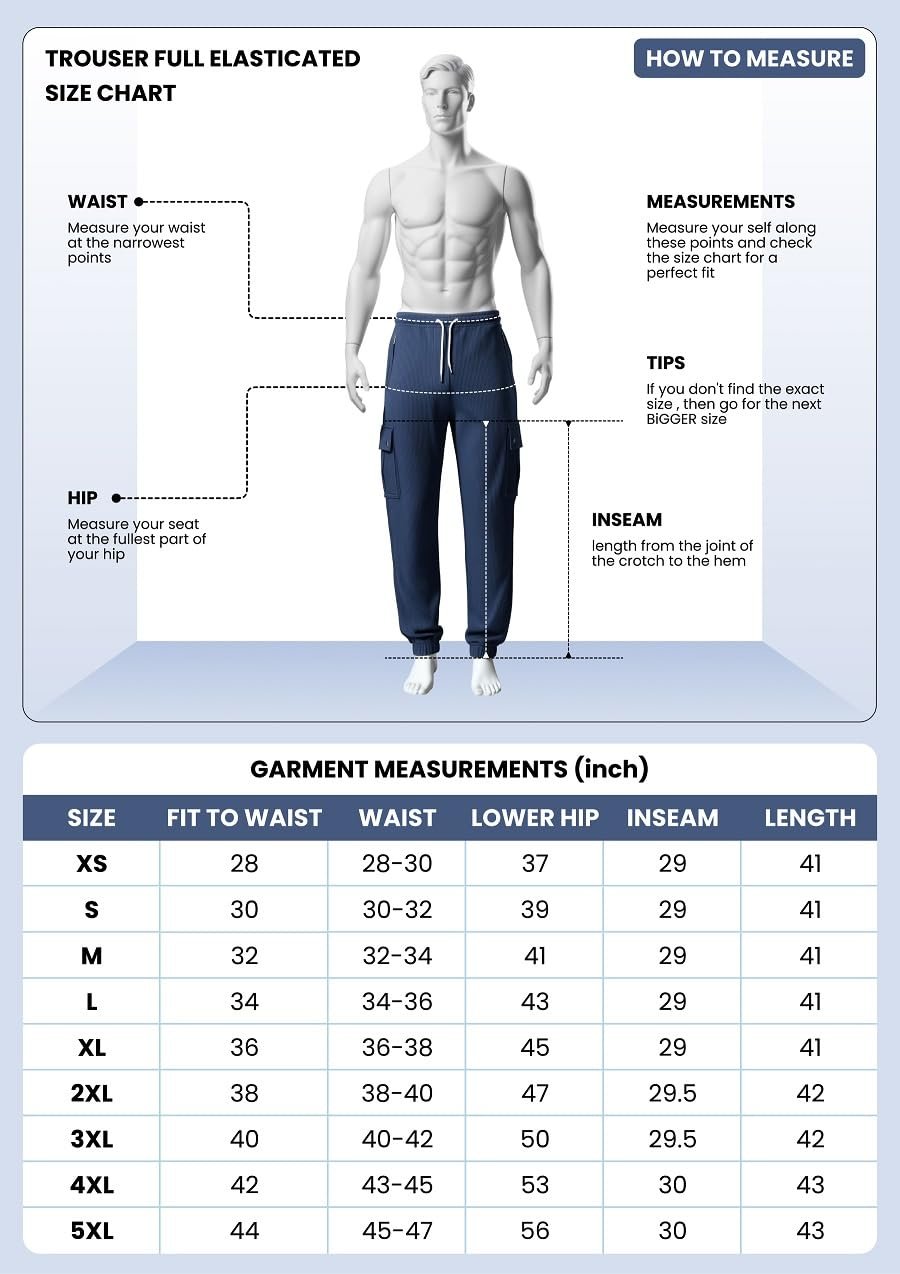 GRECIILOOKS Korean Style Track Pants for Men – Loose Fit Lycra Cargo Joggers | Trendy Gym & Streetwear Bottoms with Utility Pockets (Available in Plus Size and Combo Pack of 2) - Image 5