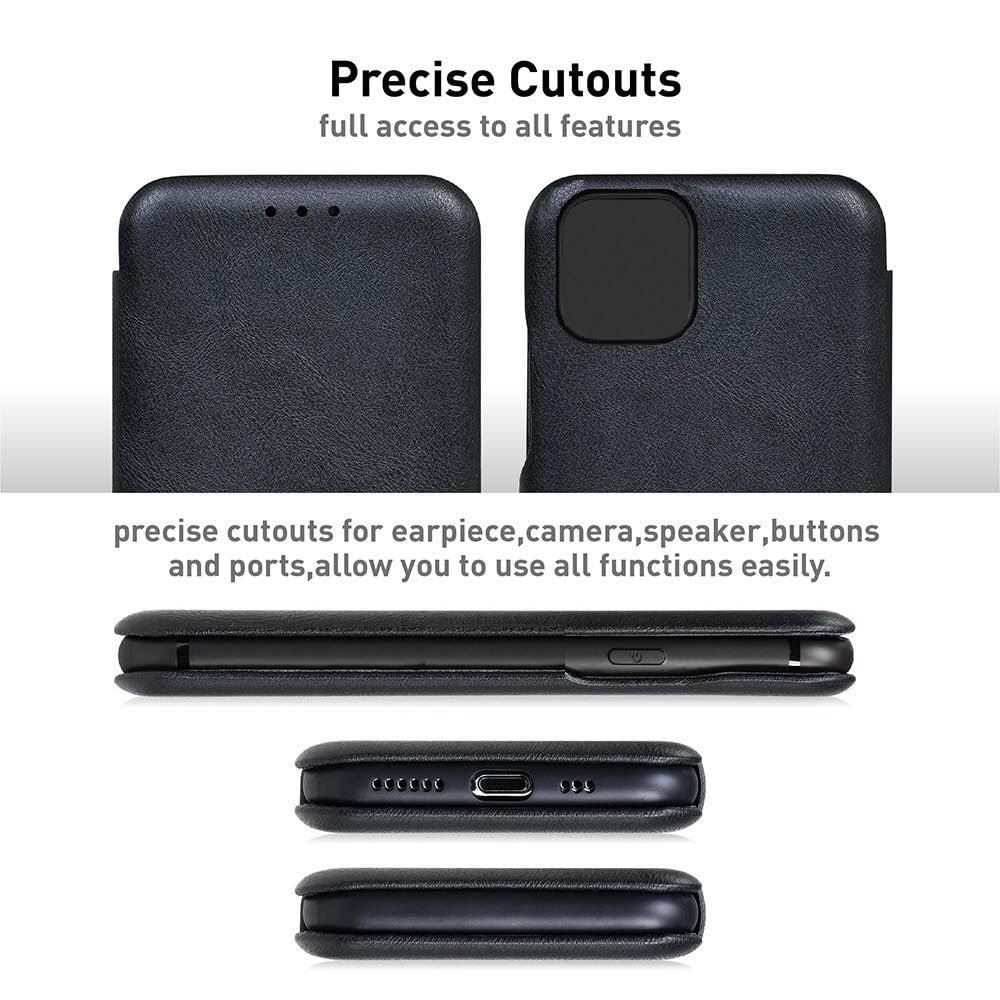 Smart Magnetic Closer Flip Cover for Oppo F31 5G (Black) - Image 2