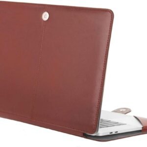 Flausen Genuine PU Leather Laptop Case for Vivobook 15 X509Ja-Ej428T 15.6-Inch Leather Laptop case for Asus (Brown) -G5