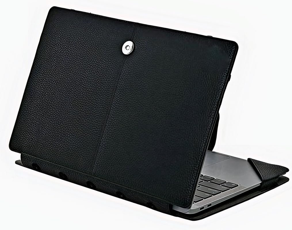 PU Leather Case Cover for ASUS Vivobook 15-15.6" X1502ZA-EJ542WS Laptop, Black