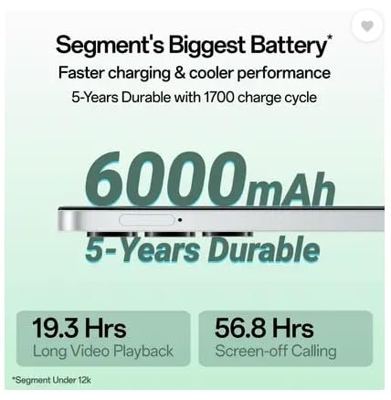 OPPO K13x 5G 6000mAh and 45W SUPERVOOC Charger & AI (Breeze Blue, 128 GB) (6 GB RAM) - Image 4