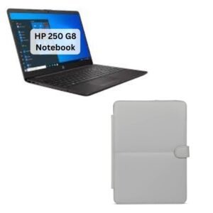 ENTHOPIA 15 to 16 Inches Folio Laptop Case Cover Vegan Leather Compatible for MacBook, Lenovo, Hp, Dell &Other Notebooks - Grey