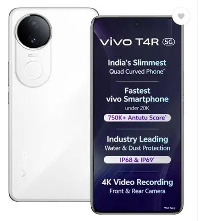 vivo T4R 5G (Arctic White, 256 GB) (12 GB RAM)