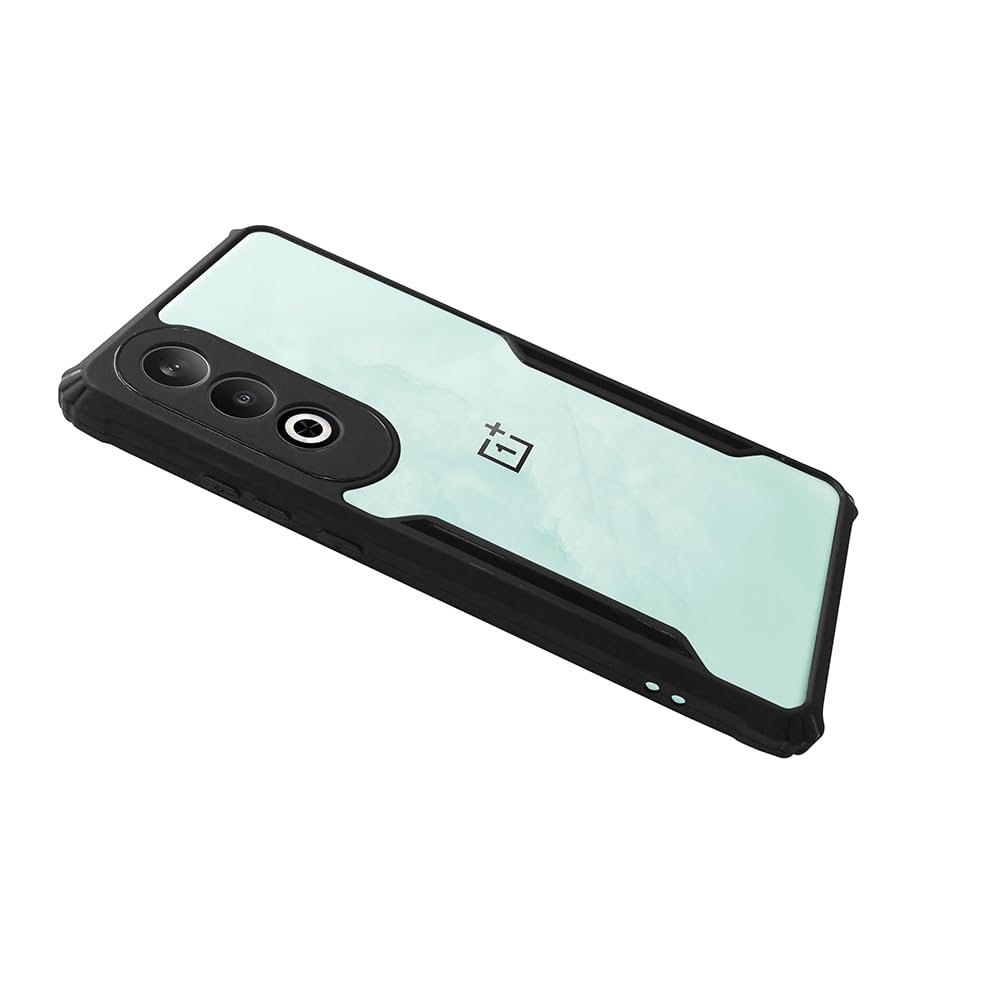 amazon basics Mobile Cover (Soft & Flexible Back Case with Cushioned Edges) for OnePlus Nord CE4 5G (Black) - Image 3