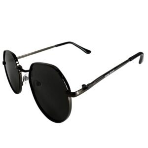 Matteo Bianchi Unisex Full Rim Square Aviator Sunglasses | Premium Metal Frame with UV400 Protection, Lightweight Design, Stylish & Durable Eyewear for Men & Women