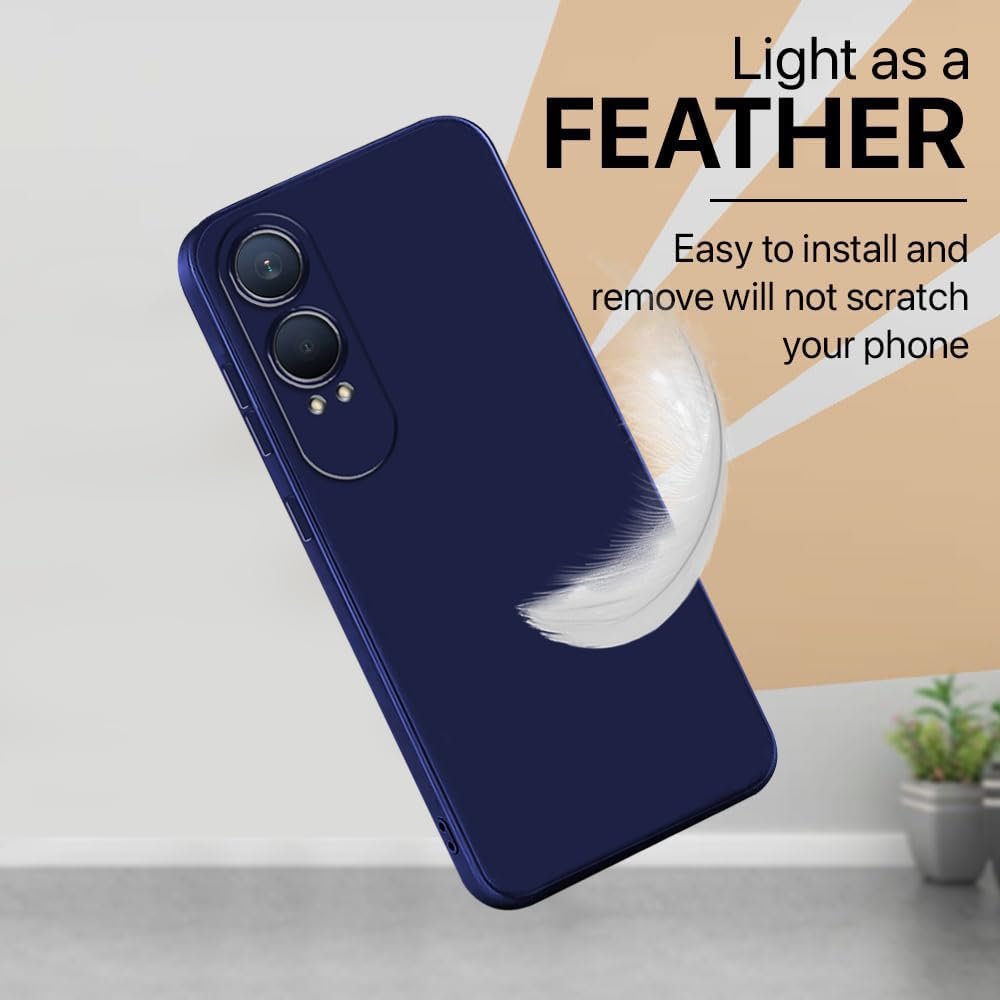 Amazon Brand - Solimo Mobile Cover for OnePlus Nord CE4 Lite 5G | Full Camera Protection | Premium Liquid Silicon Case | Flexible Bumper Case for OnePlus Nord CE4 Lite 5G (Dark Blue) - Image 6