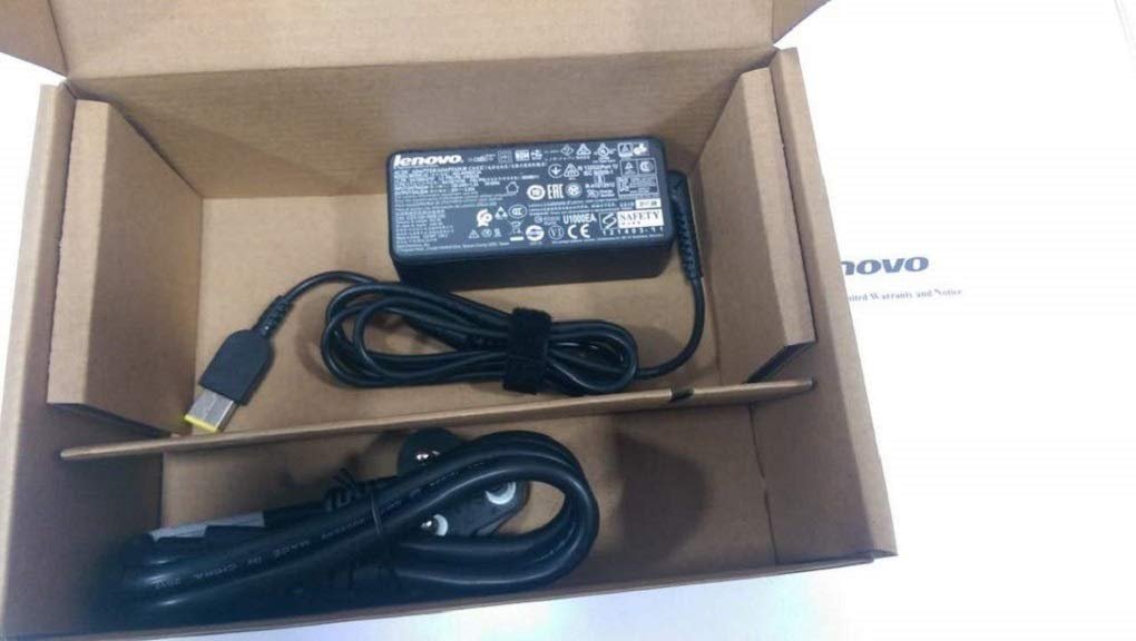 Lenovo 888014199 45W Laptop Adapter/Charger with Power Cord for Select Models of Lenovo (Slim Tip Rectangular pin) - Image 2