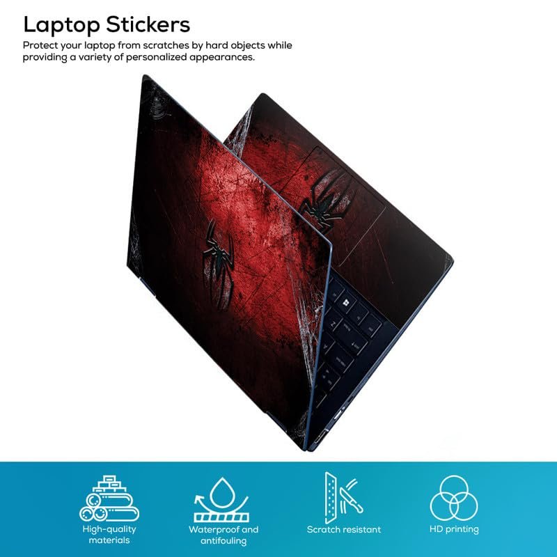 Spiderman Logo Laptop Notebook Vinyl Skin Sticker Cover Art Decal Protector Case for 11.6" -15.6" Inch Toshiba Hp Samsung Dell Apple Acer Lenovo Sony ASUS Laptop Notebook - Image 2