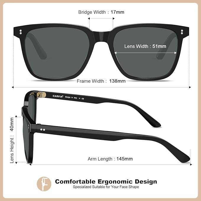 ARZONAI Men's Sunglasses UV400 Protection for Driving Fishing Hiking Golf Outdoor Sport Glasses Trendy Sunglasses For Men and Women - Image 3