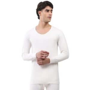 Monte Carlo Men Regular Fit Solid Pattern Round Neck Pull On Full Sleeve Winter Thermal Vest|Comfortable Thermal Top for Men | Body Warmer Cozy Thermal Undershirt | Winter Thermal Vest (Pack of 1)