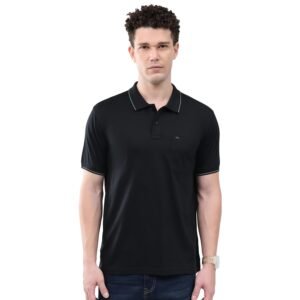 Monte Carlo Men’s Regular Fit Polo T-Shirt | Half Sleeve | Solid Collared Tee | Casual Everyday Wear | Stylish & Comfortable T-Shirt for Men