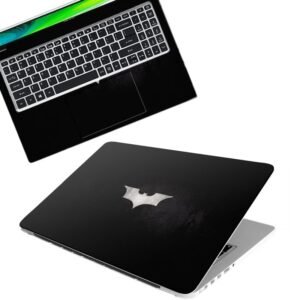 Batman Logo-002 Full Body Vinyl Laptop Skin/Sticker/Cover Upto 15.6 Inches Laptops Laminated-Removable-HD Quality Compatible for Hp-Dell-Sony-Lenovo-Asus etc.(15x10 Inches)