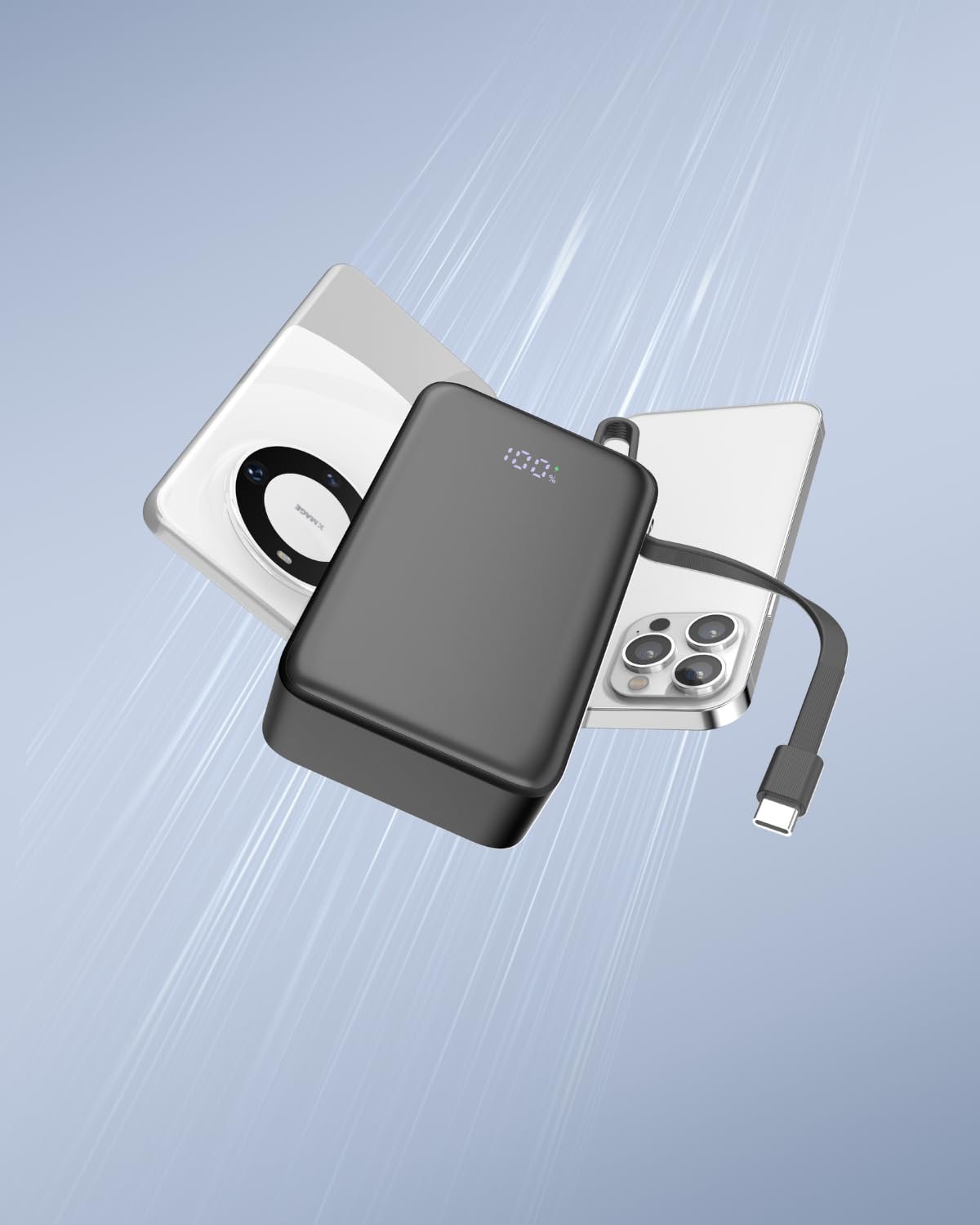 SEVENAIRE 65W 20000mAh Laptop Powerbank, with Built-in 65W Type-C Cable| Supports PPS & Super Fast Charging 2.0, Charges MacBook air 0-100%, Charges Dell, Lenovo,HP, asus,iPhones,Samsung,Pixel (LP65) - Image 8