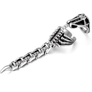 THE MEN THING Innovative Knuckle Full Finger Ring Collections | Adjustable Knuckle Joint Full Finger Ring for Men & Boys