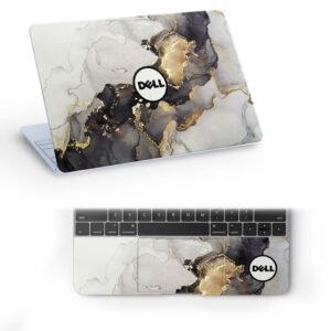 Pattern DL759 Top+Wrist Pad Vinyl Laptop Skin/Sticker/Cover for 14 Inches Laptops Laminated-Removable-HD Quality Compatible for Dell (13.8x9.6 Inches)