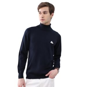 Monte Carlo Men Regular Fit Turtle Neck Solid Pull On Closure Full Sleeve Pullover | Warm Winter wear | Stylish Knit Sweater | Cozy Layering Outfit | Winter Pullover for Men’s