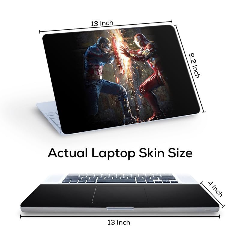 A523 Full Vinyl Laptop Skin/Sticker/Cover for 13 to 13.3 Inches Laptops Laminated-Removable-HD Quality Compatible for Hp-Dell-Sony-Lenovo-Asus etc.(13x9.2 Inches) - Image 3