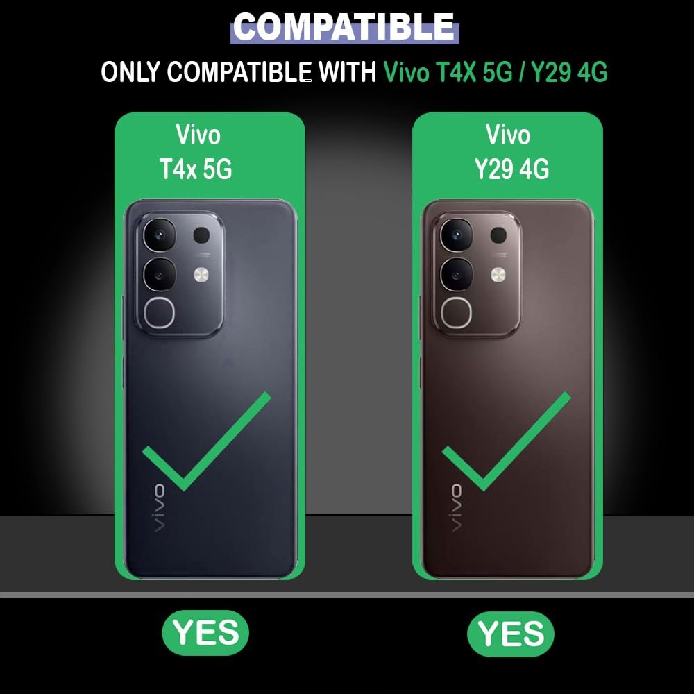 Amazon Brand-Solimo Defender Case | Sliding Camera Lens Cover | Ring Holder & Kickstand | Military-Grade Shockproof PC-TPU Armor Case for Vivo T4x 5G / Y29 4G / Y31 Pro 5G / iQOO Z10x 5G (Blue) - Image 2