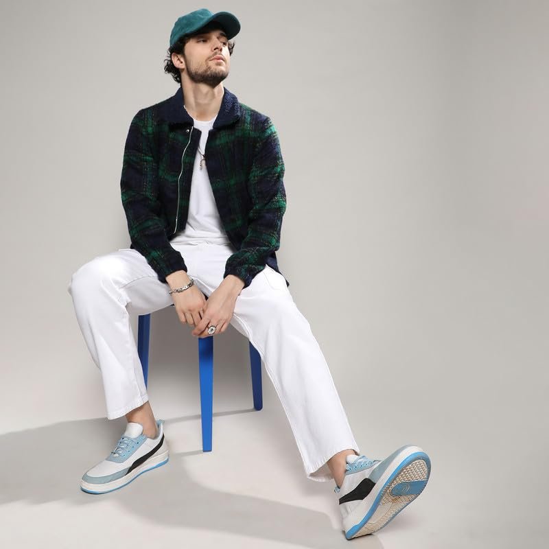 Campus Sutra Men's Jacket With Fleece Collar For Casual Wear | Spread Collar | Long Sleeve | Zipper Closure | Cotton Jacket Crafted With Comfort Fit For Everyday Wear - Image 3