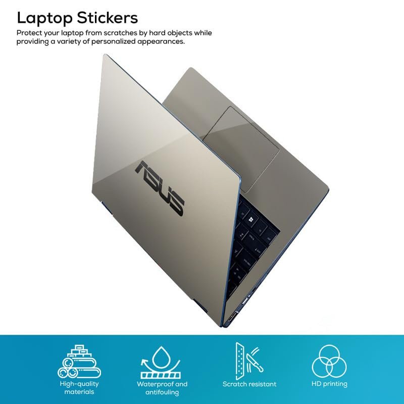 DSGN 822 Full Body Laptop Skin Bubble-Free| Laminated & Removable | HD Quality Sticker for Laptops Upto 15.6 Inches Compatible with Asus - Image 2