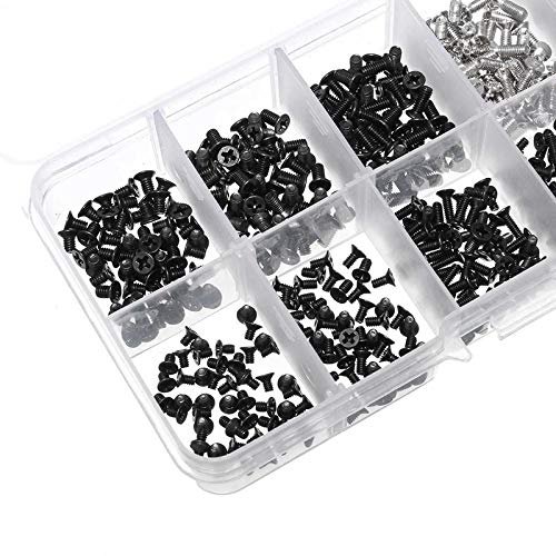Rpi shop - Alloy Steel Universal Laptop Screws Kit for IBM, HP, Lenovo, Samsung, Dell Sony, Toshiba, 10 Different Size of M2, M2.5 & M3 Screws Each 25 pcs with Hex Nuts Pack Of 300 Pieces - Image 2