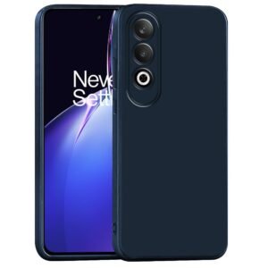 Amazon Brand- Solimo Mobile Cover for OnePlus Nord CE4 5G | Full Camera Protection | Premium Liquid Silicon Case | Flexible Bumper Case for OnePlus Nord CE4 5G (Dark Blue)