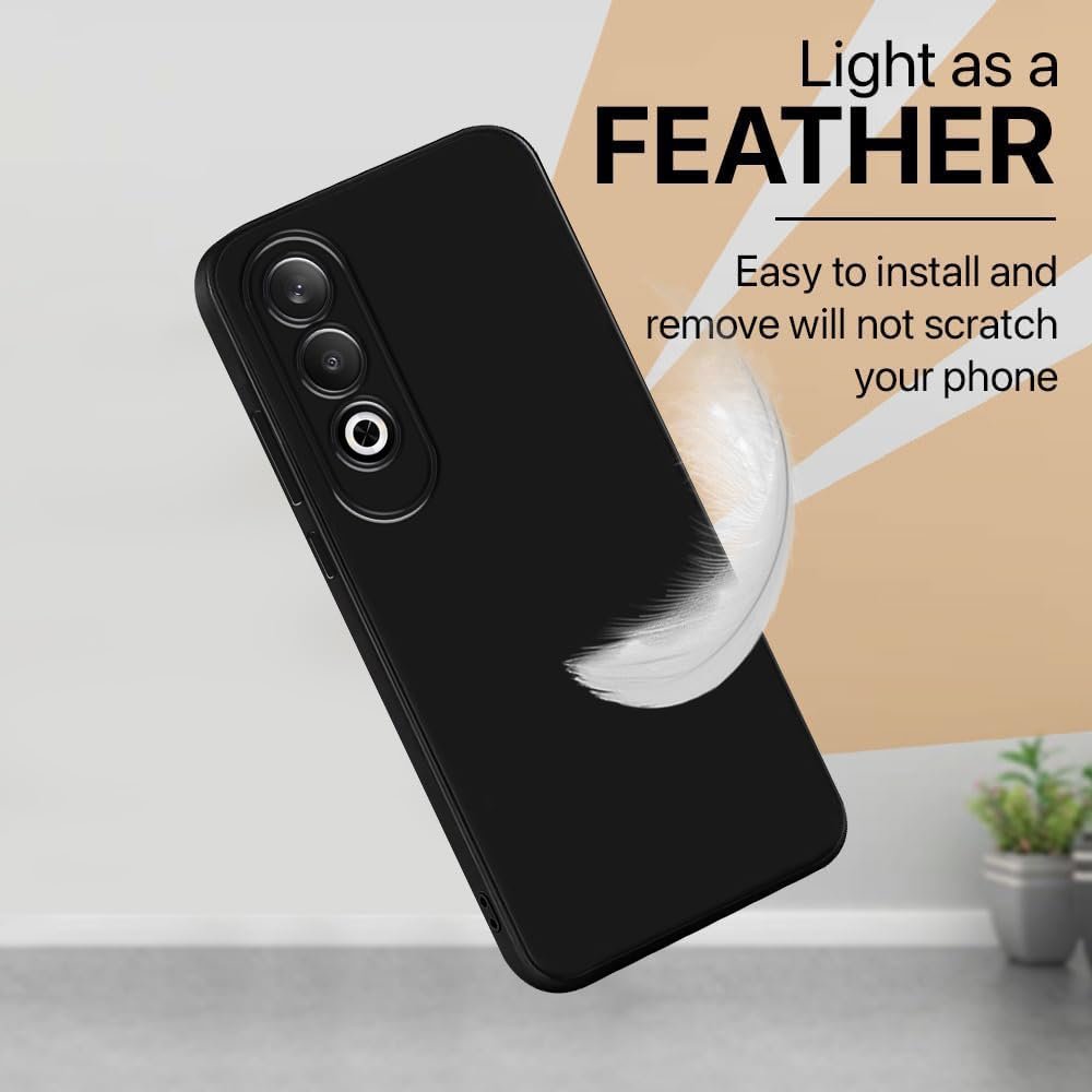 Amazon Brand- Solimo Mobile Cover for OnePlus Nord CE4 5G | Full Camera Protection | Premium Liquid Silicon Case | Flexible Bumper Case for OnePlus Nord CE4 5G (Black) - Image 6