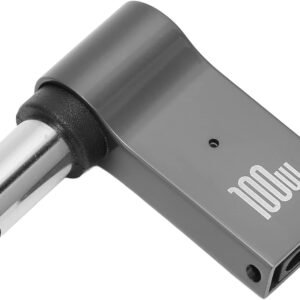 Tobo USB C to DC Adapter, USB C Female to Male DC 7.4 x 5.0mm Barrel Jack Plug Converter, 100W 5A PD Portable Power Charger Connector for DEL Laptop