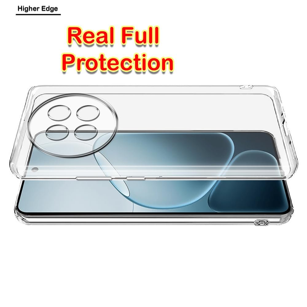 Crystal Clear Back Case for Oppo F31 Pro Plus 5G | Raised Bumps for Camera & Screen Protection | Clear Soft Silicone Back Case Cover for Oppo F31 Pro Plus 5G (TPU | Transparent) - Image 5