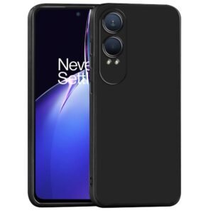 Amazon Brand- Solimo Basic Case for OnePlus Nord CE4 Lite 5G (Silicone_Black)