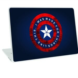 Captain America Vinyl Laptop Skin/Sticker/Cover Compatible for Any Laptop (Hp/Dell/Sony/Acer etc..) Brand Models of Size 14 Inches Laptop Or Notebook.