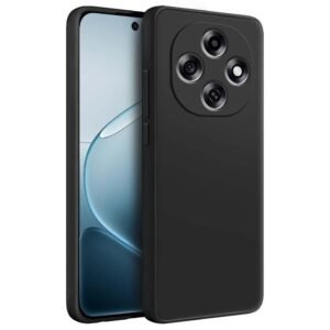 Fashionury Back Cover Case for Oppo F31 Pro 5G | Matte Soft Silicon Flexible | Camera Bump Protection | All Side Shock Proof Rubberised Back Case Cover for Oppo F31 Pro 5G (Black)