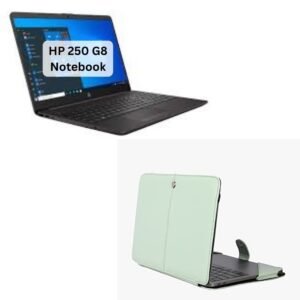 ENTHOPIA 15 to 16 Inches Folio Laptop Case Cover Vegan Leather Compatible for MacBook, Lenovo, Hp, Dell &Other Notebooks - Mint