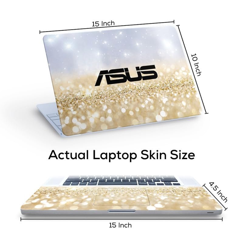 Asus D36 Full Vinyl Laptop Skin/Sticker/Cover for 15 to 15.6 Inches Laptops Laminated-Removable-HD Quality Compatible for Hp-Dell-Sony-Lenovo-Asus etc.(15x10 Inches) - Image 3