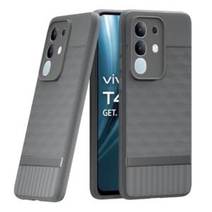 Shockproof Case for Vivo T4x 5G / Y29 4G / Y31 Pro 5G / iQOO Z10x 5G | Full Camera Protection | TPU Flexible Back Cover for Vivo T4x 5G / Y29 4G / Y31 Pro 5G / iQOO Z10x 5G (Graphite Grey)