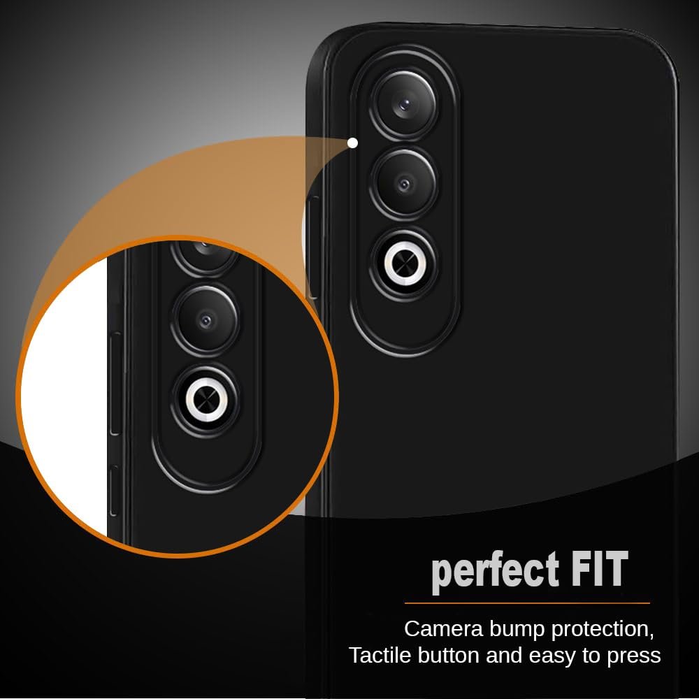 Amazon Brand- Solimo Mobile Cover for OnePlus Nord CE4 5G | Full Camera Protection | Premium Liquid Silicon Case | Flexible Bumper Case for OnePlus Nord CE4 5G (Black) - Image 5