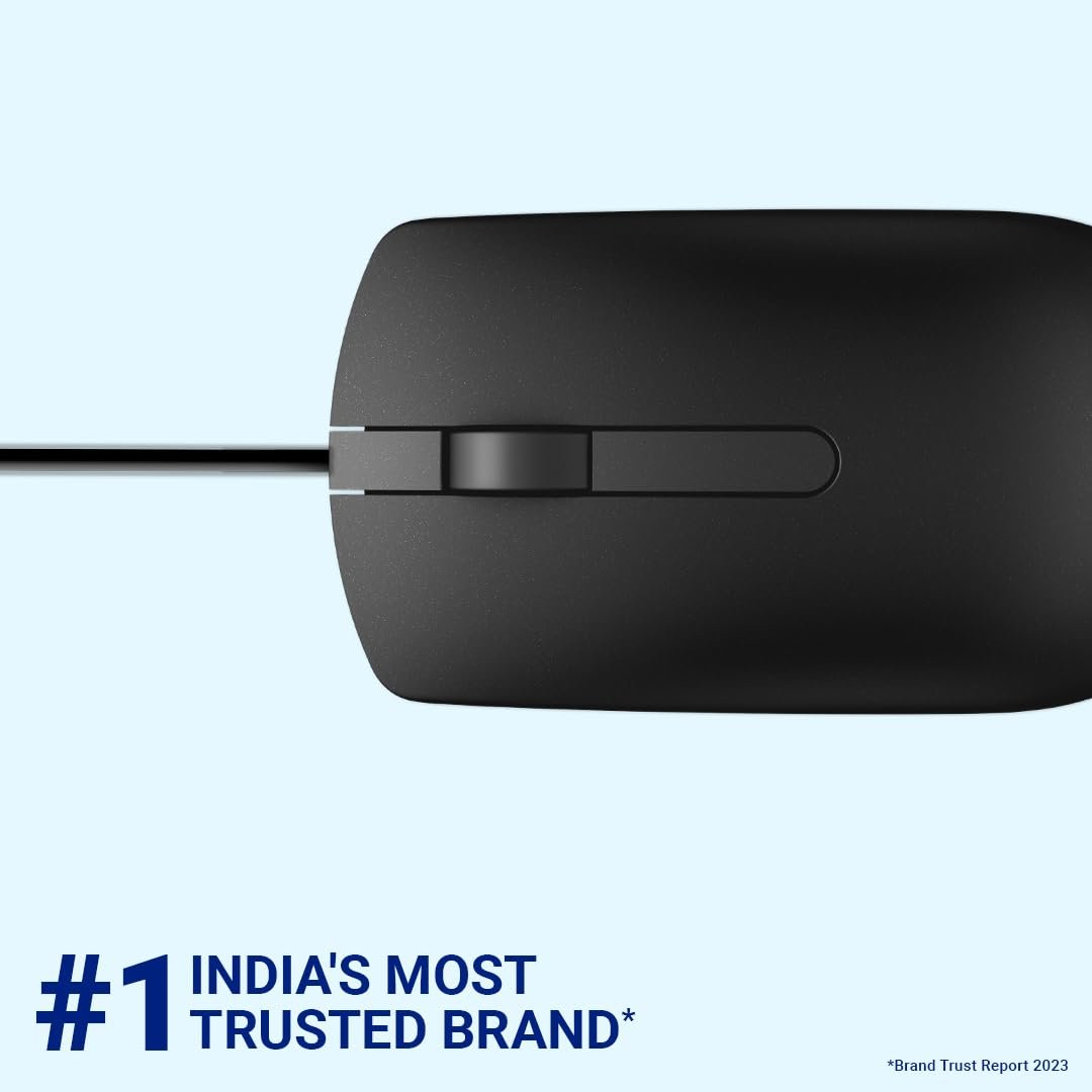 Dell MS116 Wired Optical Mouse - High Precision 1000DPI Sensor, USB Connectivity, Ergonomic Ambidextrous Design, Smooth Scrolling, Ideal for Office & Home Use - Black - Image 5