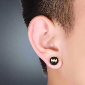 THE MEN THING GOTHAM – Magnetic Non-Piercing Pure Titanium Steel Studs Earrings for Men & Boys
