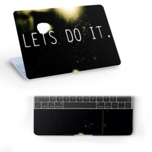 Lets Do It Top+Wrist Pad Vinyl Laptop Skin/Sticker/Cover for 15 to 15.6 Inches Laptops Laminated-Removable-HD Quality Compatible for Hp-Dell-Sony-Lenovo-Asus etc.(15x10 Inches)