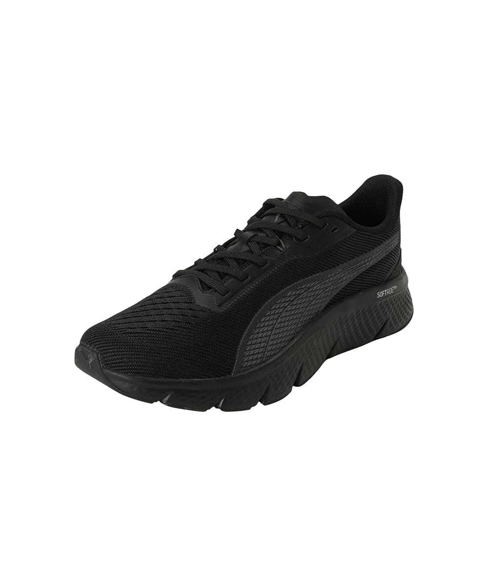 Puma , Men, Softride Pro Dynamic Flex Mo, Black-Flat Dark Gray-Flat Medium Gray, Running Shoe, 9UK, (31181101)