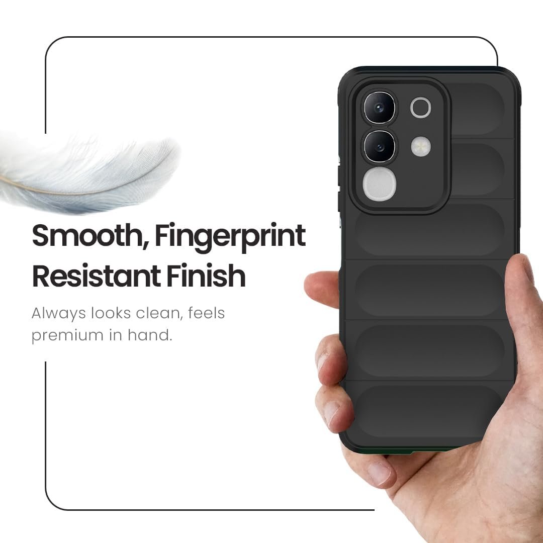 Covers CART Silicon Back Case Cover for iQOO Z10x 5G / Vivo T4x 5G | Liquid Silicon Magic Case with Camera Protection | 360 Degree Protection | Red - Image 5