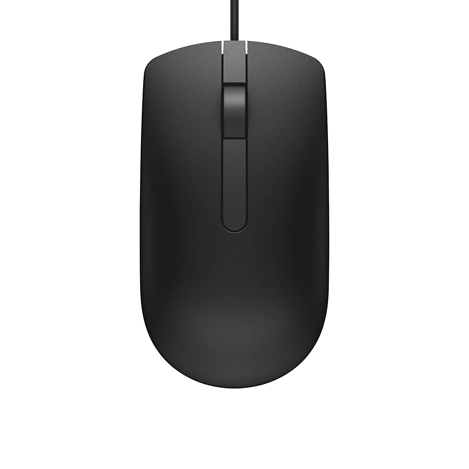 Dell MS116 Wired Optical Mouse - High Precision 1000DPI Sensor, USB Connectivity, Ergonomic Ambidextrous Design, Smooth Scrolling, Ideal for Office & Home Use - Black