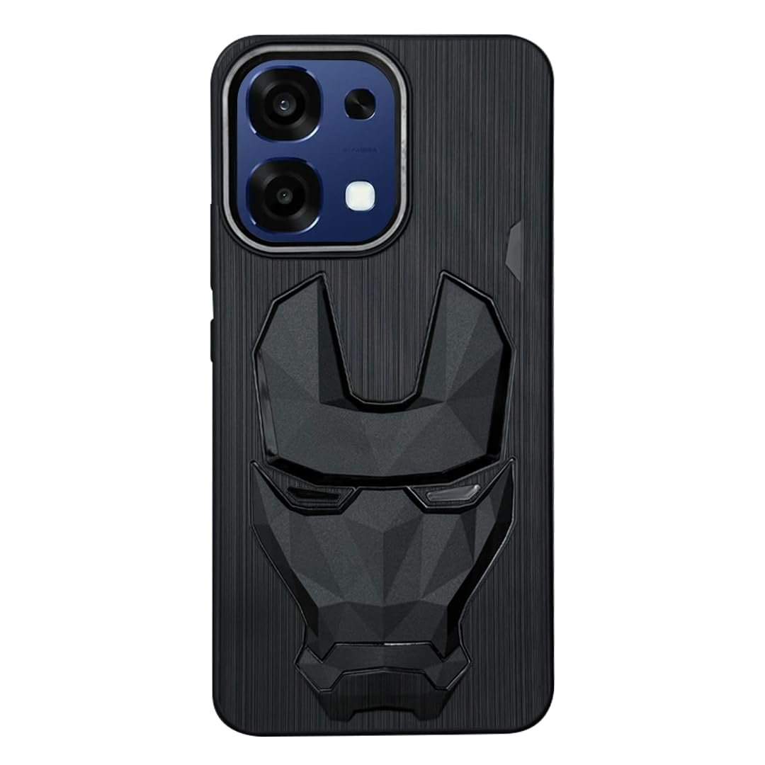 Soft Back Case for Oppo F31 5G | 3D Mask Case | Silicon TPU Shockproof Scratchproof Cover | Black
