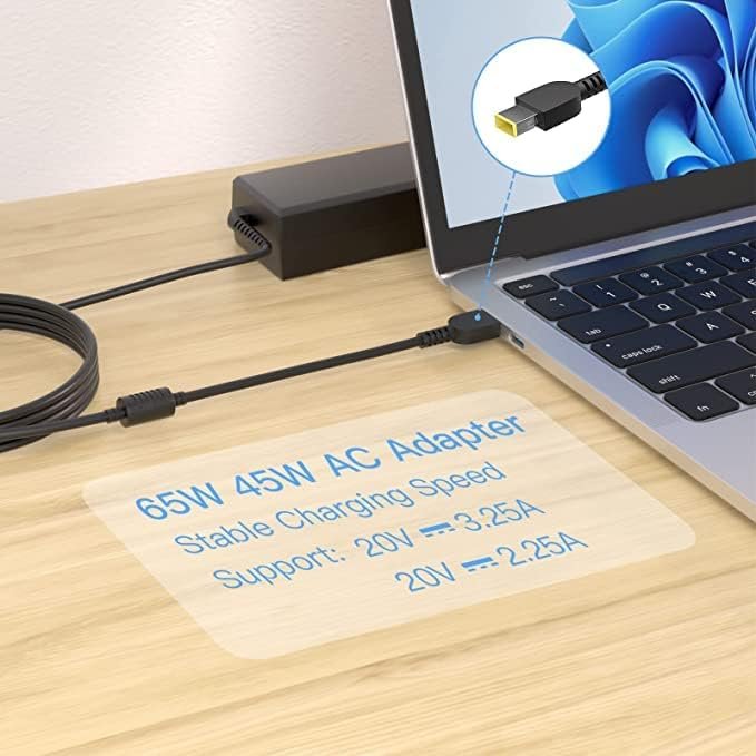 65W Laptop Charger Replacement for Len-OVO Thinkpad T460 T470 T470S T430 T440 T440S T440P T450 T460S T540P T560 E440 E450 E550 E560 G50 Z50 AC Adapter Power Supply Cord - Image 5